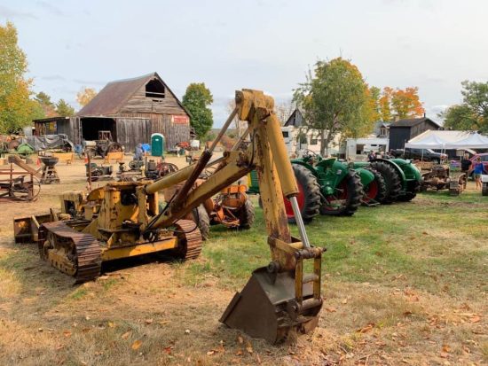 antique bucket loader