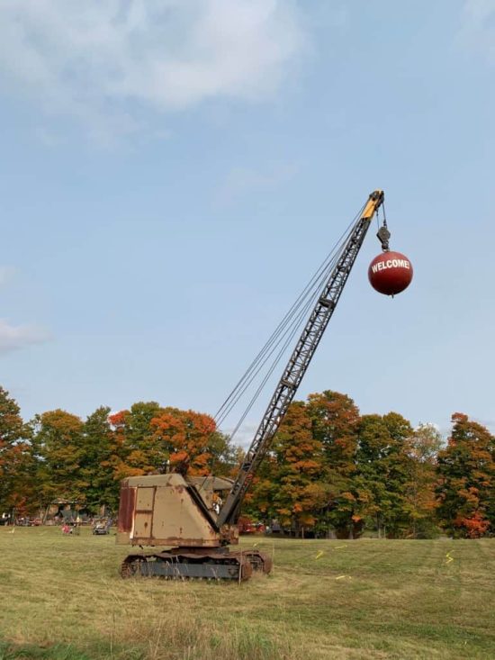 Antique crane